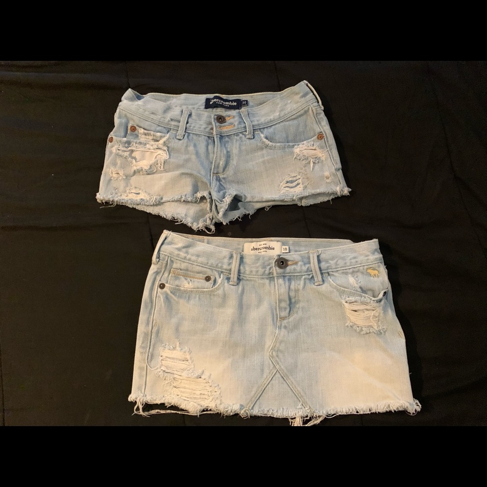 A&F shorts and skirt
